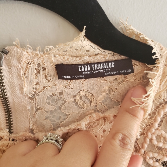 Zara Blush pink lace top - Picture 4 of 5